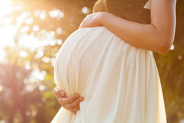 Pregnant patient at a prenatal chiropractic visit